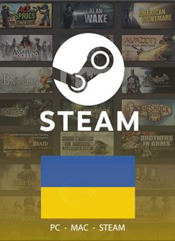 خرید گیفت کارت استیم والت اوکراین Steam Wallet Ukraine